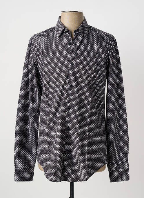 Cămașă cu mâneci lungi negru HUGO BOSS bărbat