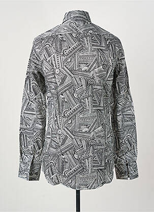Cămașă cu mâneci lungi imprimeu fantezie negru HUGO BOSS bărbat