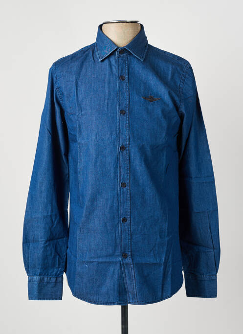 Cămașă cu mâneci lungi albastru AERONAUTICA bărbat