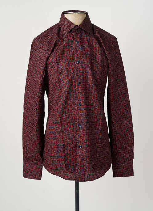 Cămașă cu mâneci lungi maro HUGO BOSS bărbat