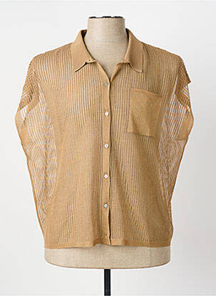 Vestă cu mâneci scurte maro MONTAGUT bărbat