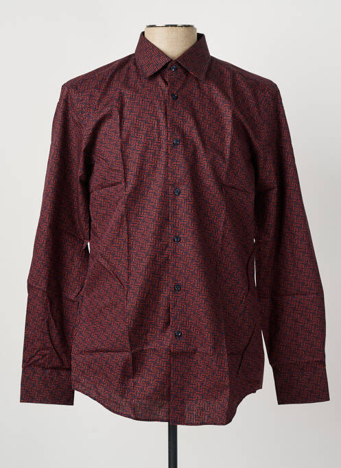 Cămașă cu mâneci lungi maro HUGO BOSS bărbat