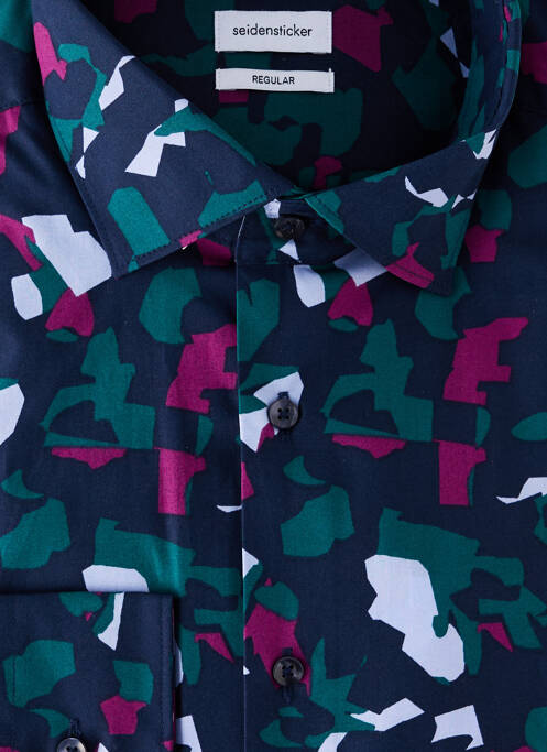 Cămașă cu mâneci lungi albastru SEIDEN STICKER bărbat