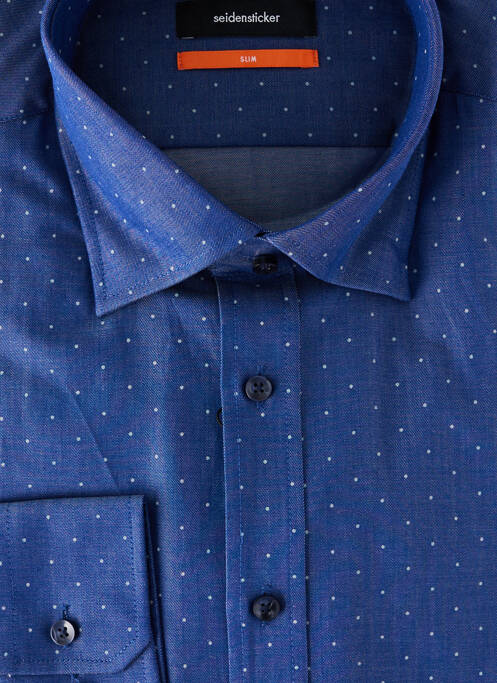 Cămașă cu mâneci lungi albastru SEIDEN STICKER bărbat