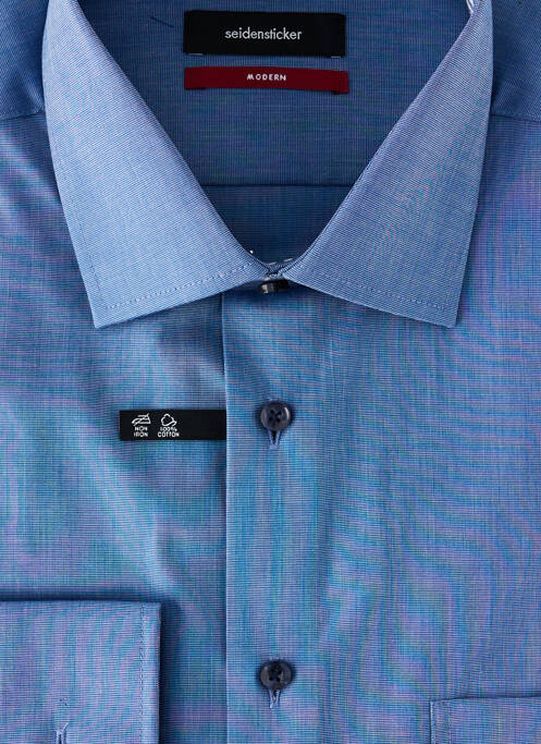 Cămașă cu mâneci lungi albastru SEIDEN STICKER bărbat