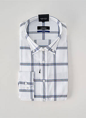 Cămașă cu mâneci lungi alb SEIDEN STICKER bărbat