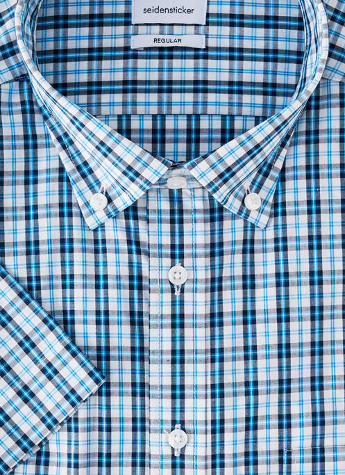 Cămașă cu mâneci scurte albastru SEIDEN STICKER bărbat