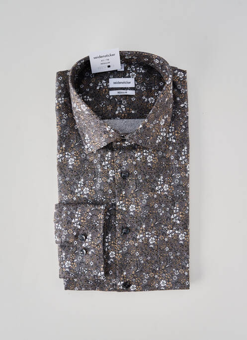 Cămașă cu mâneci lungi gri SEIDEN STICKER bărbat