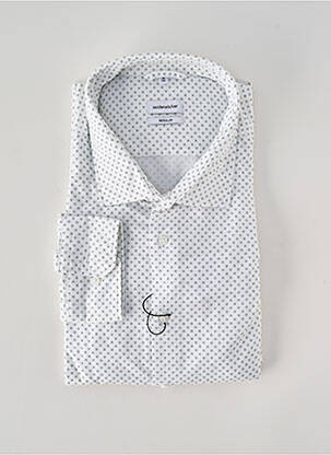 Cămașă cu mâneci lungi alb SEIDEN STICKER bărbat