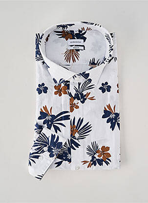 Cămașă cu mâneci lungi alb SEIDEN STICKER bărbat