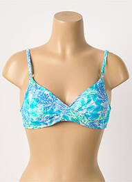 Sutien de costum de baie elasticitate top sutien modelat albastru JESSY BEACHWEAR femme