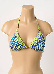 Sutien de costum de baie elasticitate sutien cu susținere înaltă și burete detașabil albastru JESSY BEACHWEAR femme
