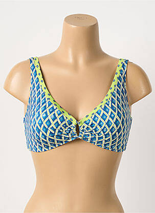 Sutien de costum de baie elasticitate top sutien modelat albastru JESSY BEACHWEAR femeie