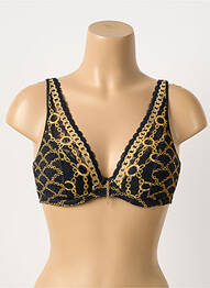 Sutien efect material satinat top sutien modelat negru PRIMADONNA femme
