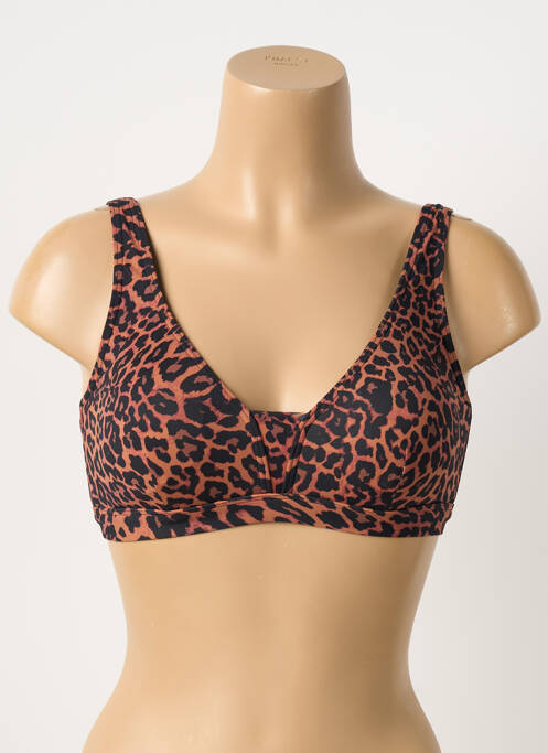 Sutien de costum de baie elasticitate sutien cu susținere înaltă și burete detașabil maro PRIMA DONNA femme