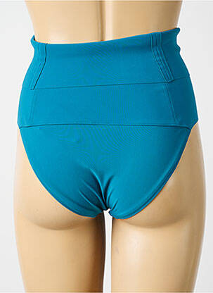 Chilot modelator efect material satinat albastru PAIN DE SUCRE femeie