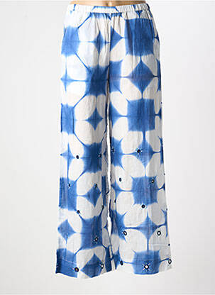 Pantalon larg albastru V.DE.VINSTER femeie