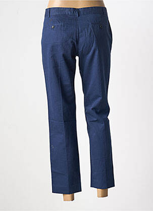 Pantalon chino țesătură poplin mărime normală albastru HARTFORD femeie