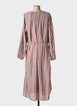 Rochie midi mâneci lungi mâneci lungi maro LEON & HARPER femeie