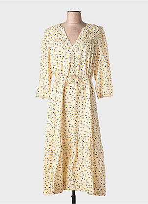 Rochie midi mâneci 3/4 mâneci 3/4 bej BA&SH femeie