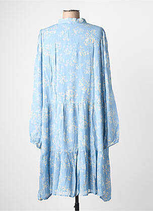 Rochie midi imprimeu fantezie mâneci lungi albastru SECOND FEMALE femeie