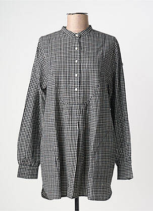 Bluză țesătură poplin mâneci lungi negru LEON & HARPER femeie