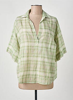 Bluză mâneci scurte mâneci scurte verde DIEGA femme