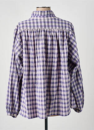 Cămașă țesătură crep mâneci lungi violet CHLOÉ STORA femeie