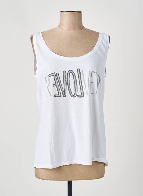 Tricou imprimeu fantezie bretele subțiri alb SWILDENS femme