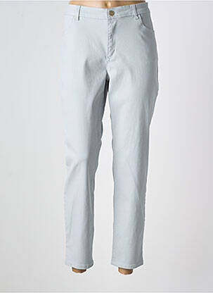 Pantalon 7/8 țesătură poplin mărime normală gri COMMA, femeie