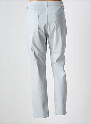 Pantalon 7/8 țesătură poplin mărime normală gri COMMA, femeie