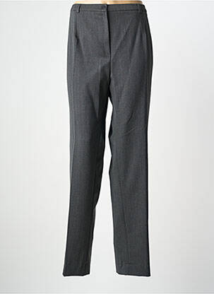 Pantalon drept talie elastică gri WEINBERG femeie