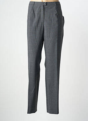 Pantalon drept talie cu cleme gri WEINBERG femeie