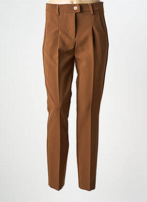 Pantalon slim buzunare maro WEINBERG femeie