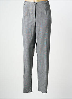 Pantalon drept talie elastică gri WEINBERG femeie