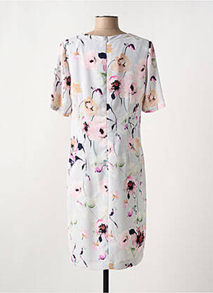 Rochie midi imprimeu floral mâneci scurte gri WEINBERG femeie