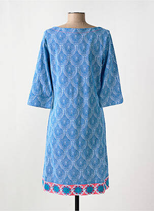 Rochie midi mâneci 3/4 mâneci 3/4 albastru HATLEY femeie