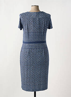 Rochie midi mâneci scurte mâneci scurte albastru PAUPORTÉ femeie