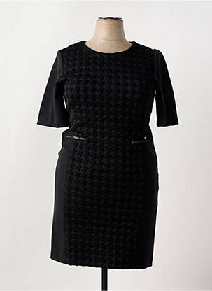 Rochie midi mâneci scurte mâneci scurte negru DIAMBRE femeie