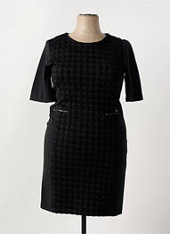 Rochie midi mâneci scurte mâneci scurte negru DIAMBRE femme