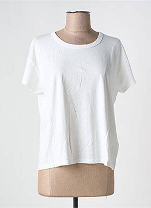 Tricou croială dreaptă mâneci scurte bej ACQUAVERDE femeie