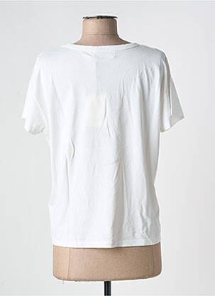 Tricou croială dreaptă mâneci scurte bej ACQUAVERDE femeie
