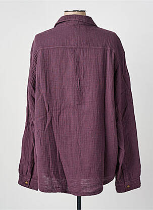 Cămașă țesătură crep mâneci lungi violet HOD femeie