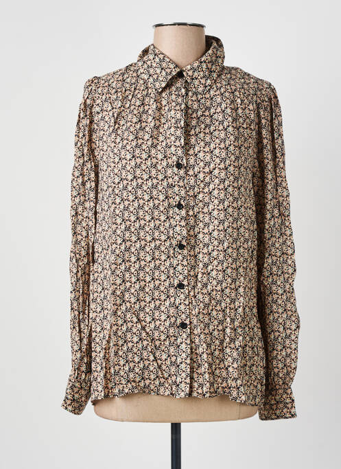 Cămașă imprimeu floral mâneci lungi negru SECOND FEMALE femme