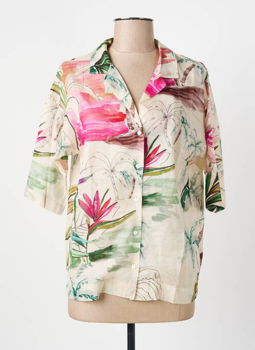 Cămașă mâneci scurte mâneci scurte bej DIEGA femme