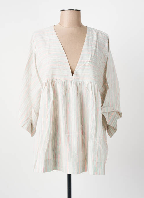 Tunică mâneci lungi bej BELLEROSE femeie