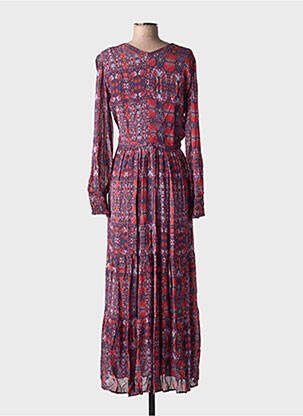 Rochie lungă mâneci lungi mâneci lungi albastru BA&SH femeie