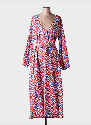 Rochie lungă mâneci lungi mâneci lungi albastru V.DE.VINSTER femeie
