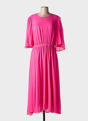 Rochie lungă mâneci scurte mâneci scurte roz ESSENTIEL ANTWERP femeie
