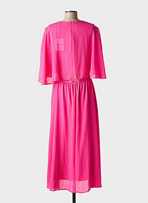 Rochie lungă mâneci scurte mâneci scurte roz ESSENTIEL ANTWERP femeie